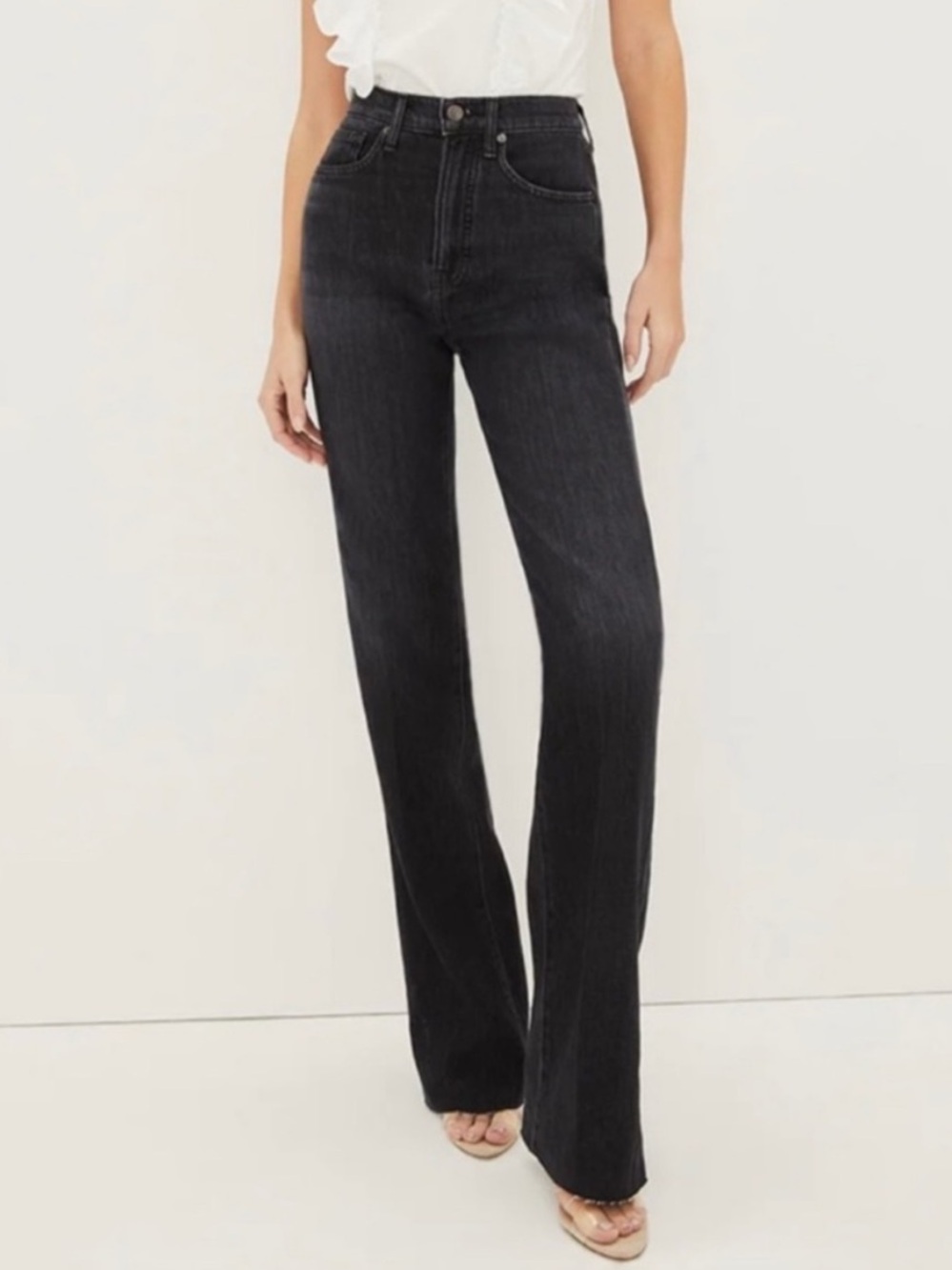 Veronica Beard Dylan full length straight high rise jeans